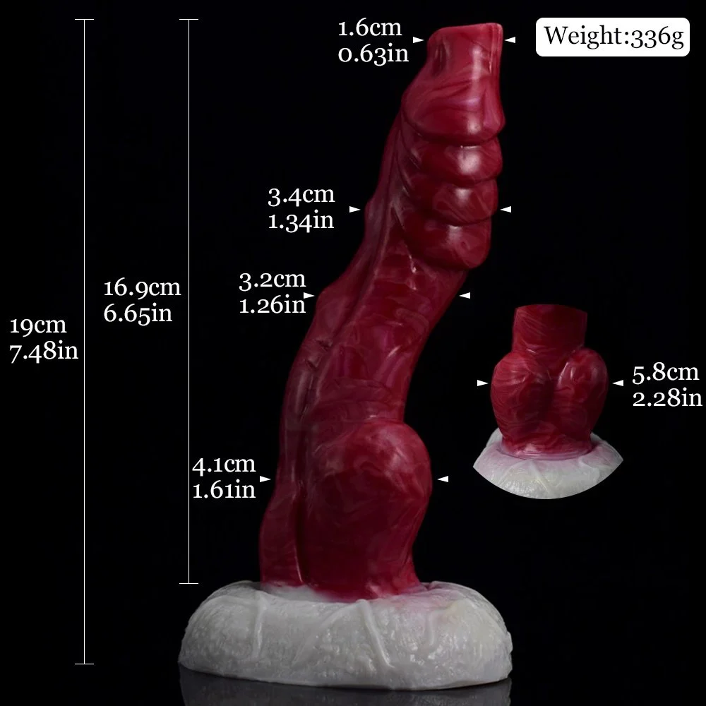 Lesbian Sex Toys Liquid Silicone Dildos for Women for Sex Pleasure,Big Knot Dragon Dildo animal Fantasy Dildo