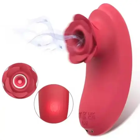 Waterproof 10 Speeds G Spot Rose Nipple Clitoris Sucking Vibrator for Women Masturbation Rose Vibrator With Handle