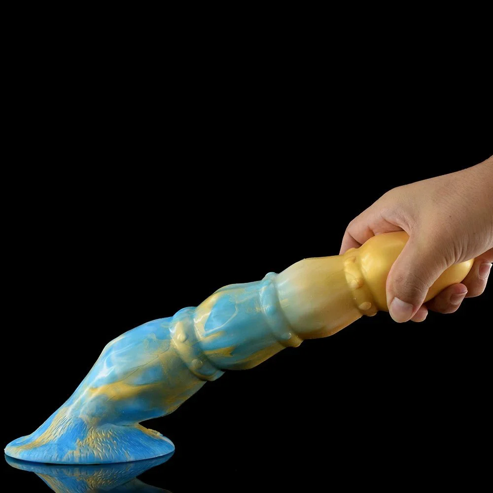 Lifelike Monster Dildo Huge Anal Plug Imitated Bead Penis Clitoris Massage Wand Rubber Penis for Women