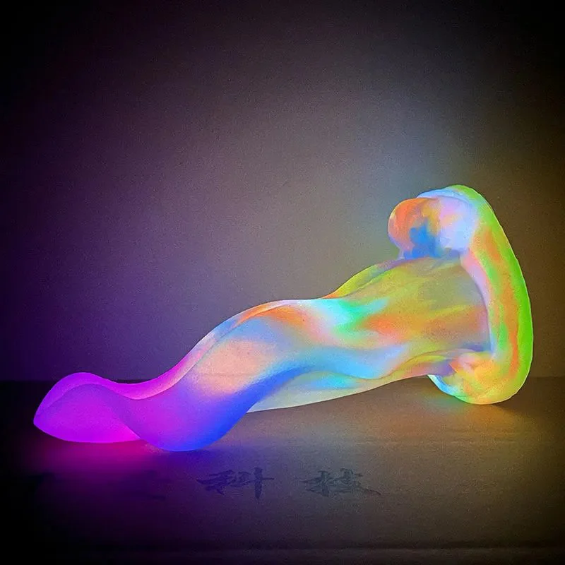 Fantasy Dildo Penis Luminous Realistic Wolf Tongue Sex Toys for Women Vagina Penis for Man