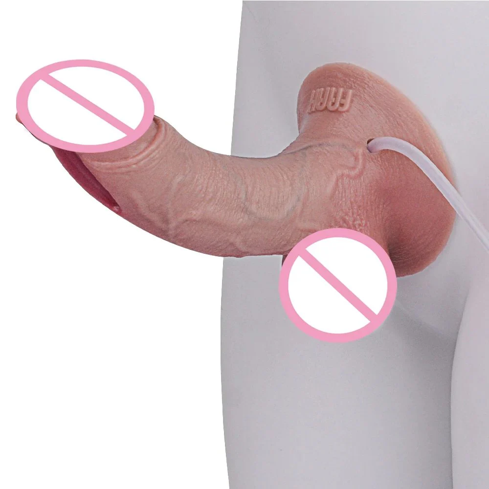 Ejaculation Dildo Artificial Squirting Dildo Soft Silicone Penis Massage Vaginal Simulation Dildo Sex Toys