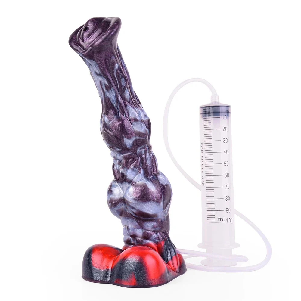 Fantasy Ejaculation Dildo knotted dragon dildo With suction cup Sucker Curved Squirting Penis plug adult sex toys men women