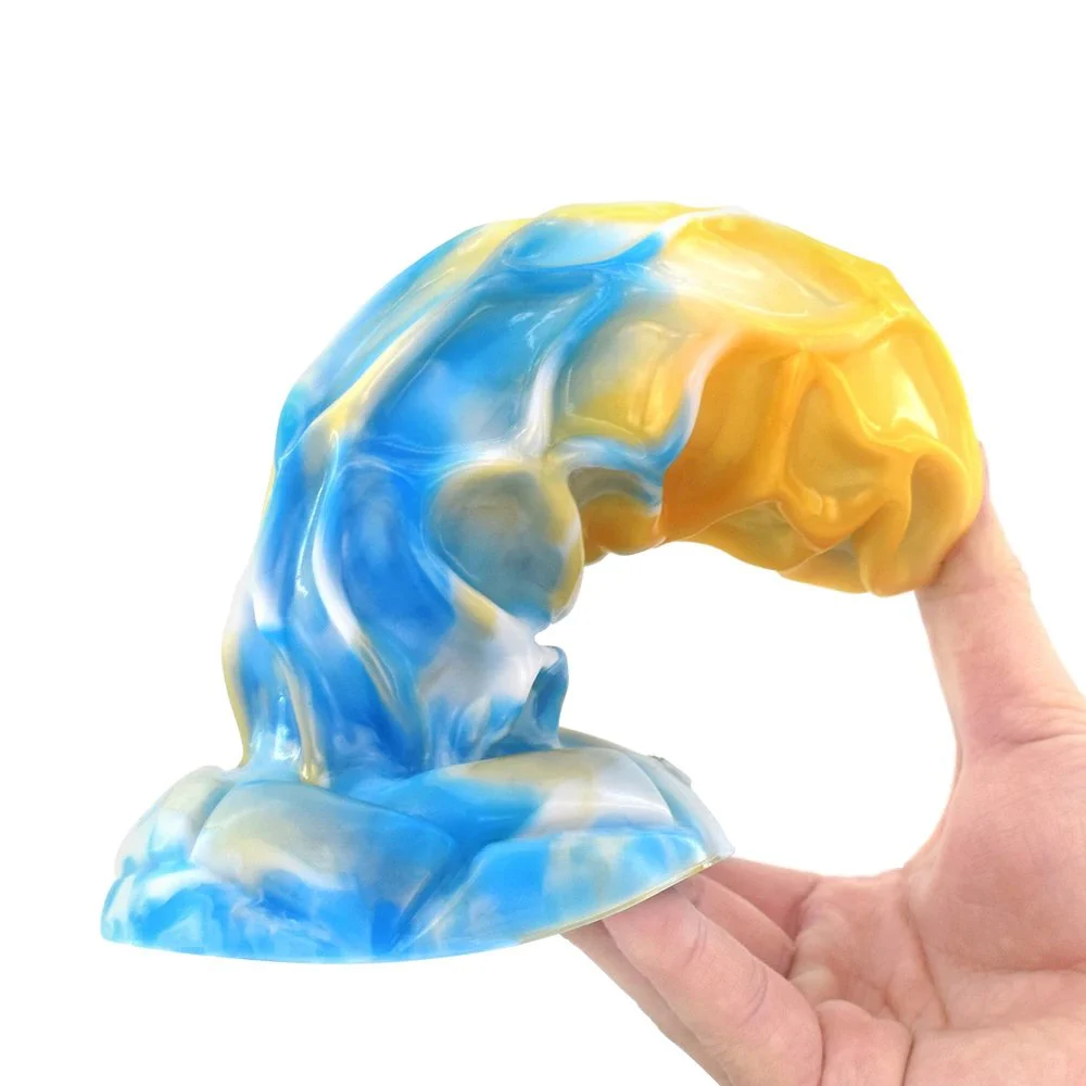 Liquid Silicone Fantasy Monster Dildo Lifelike Animal Rubber Penis Huge Women Pleasure Toys Color Dildo Thick Anal Plug