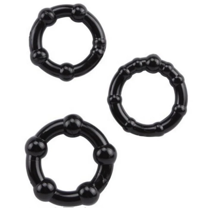 Men's Soft TPE Cock Ring Vibrating Sex Toy for Adult Male Delay Ejaculation