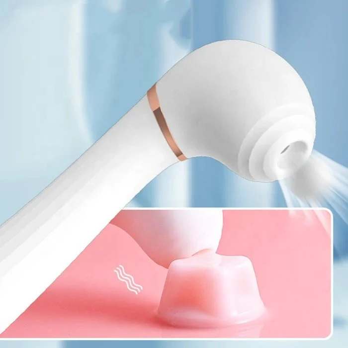 USB Rechargeable 10 Frequency Av Wand Vibrator Women's Sucking Vibrating Massage Toy Vaginal Vibrators