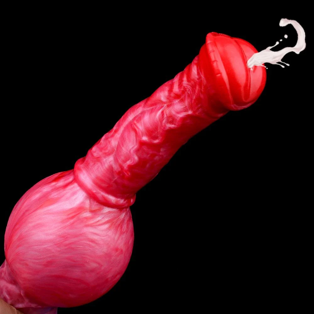 Silicone Horse Squirting Inflatable Penis Long Anal Dildo With Suction Cup Adult Sex Toys for Men Women Masturbation