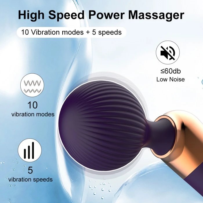 New Design Electric USB Power Body and Neck Vibrator 10-Speed Elbow Clit Wand Massager USB Vaginal Vibrators