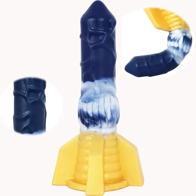 Sex Toy Rocket Shaped Dildo Soft Silicone Flexible Butt Plug Kinky for Adult G-spot Massage Sex Product Anal Dialt