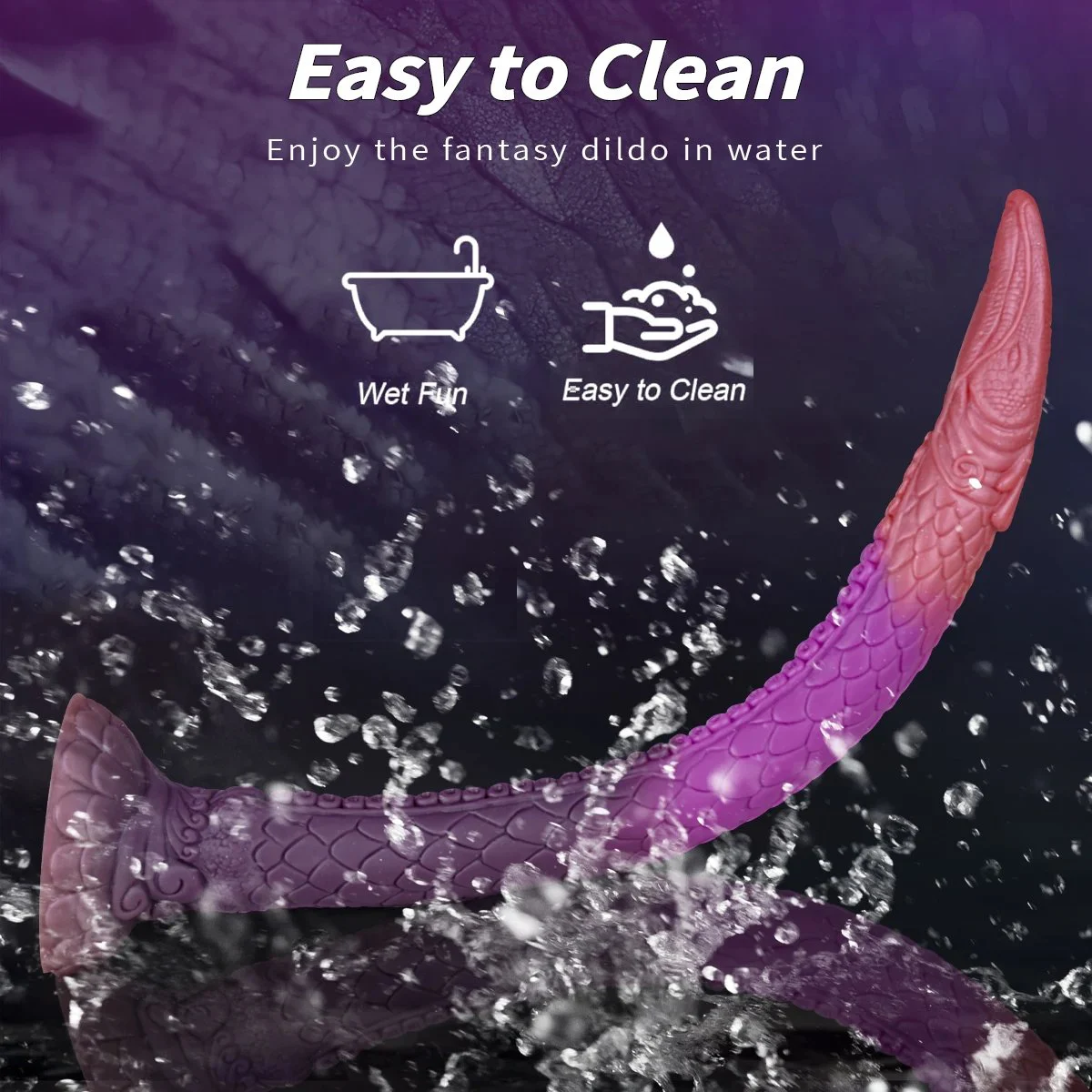 Fantasy Alien Monster Ring Suction Cup Dildo Silicone Waterproof Sex Toy Soft Fetish for Gay Men Anal Insertion Adult