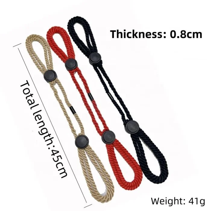 New Cotton Bondage Restraint Set Adult Harness with Handcuffs and Ankle Cuffs for BDSM Play Sex Products