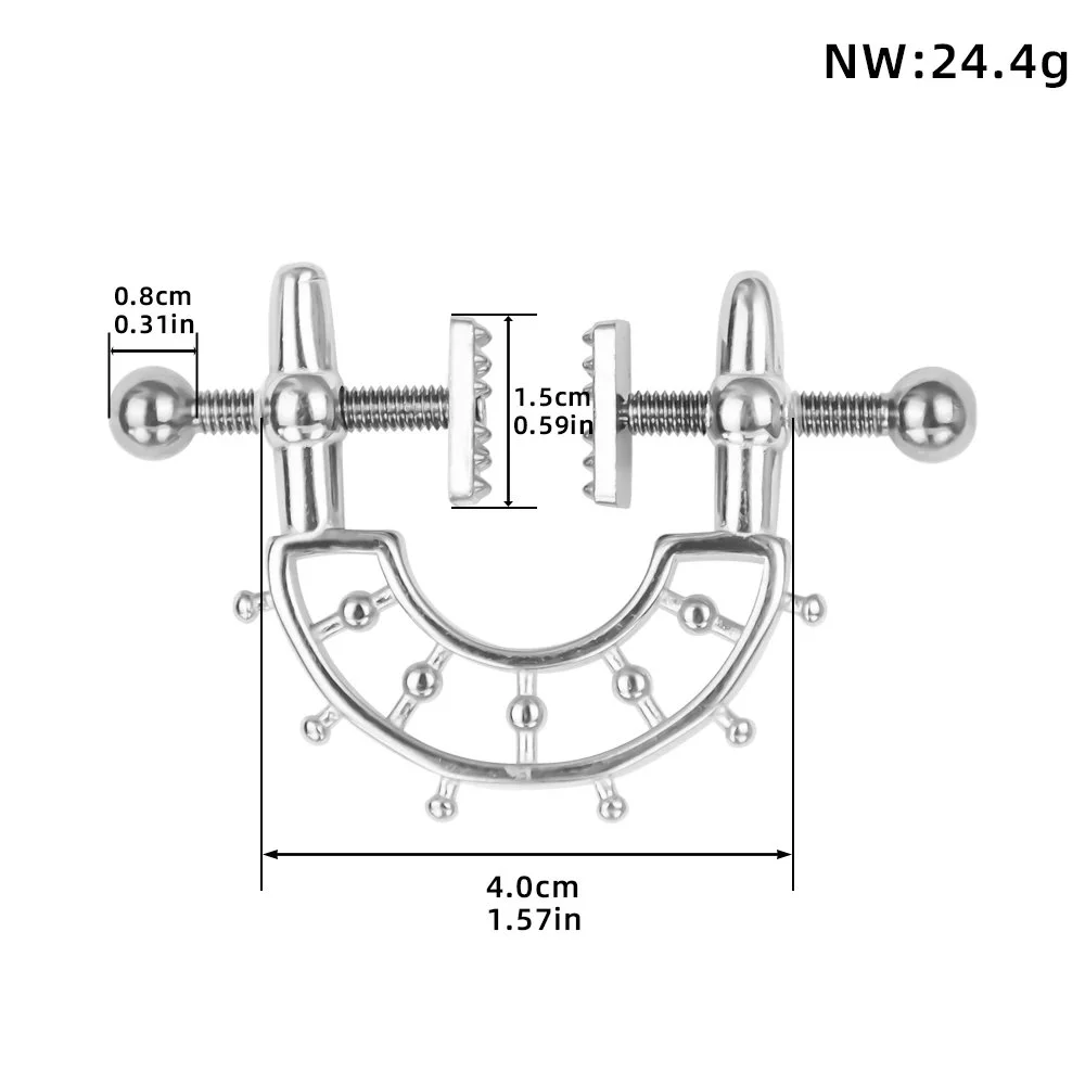 Rocking Moon Boat Adult Erotic Adjustable Nipple Clamp Teasing Flirting Nipple Clamp Sex Stimulator Breast Clip Sex Play