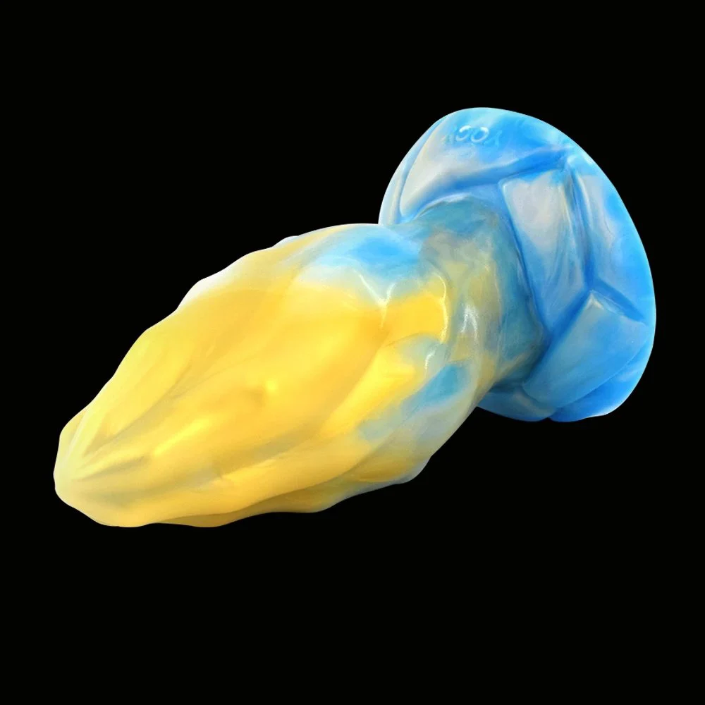 Fantasy God Beast Soft Silicone Rubber Penis Vagina Stimulation Butt Plug Dragon Dildo for Man Masturbating