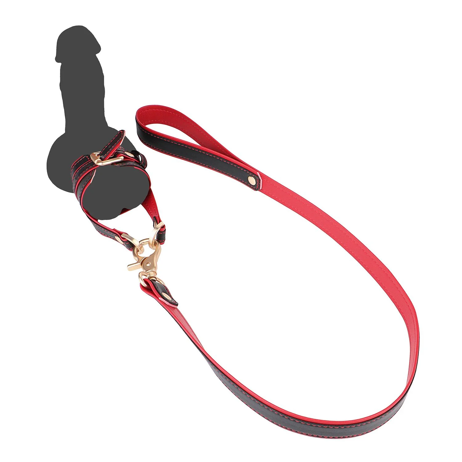 Scrotal Restraint Adult-sized Leather Bondage Restraints for Penis Bondage Devices Submissive Play for Adults