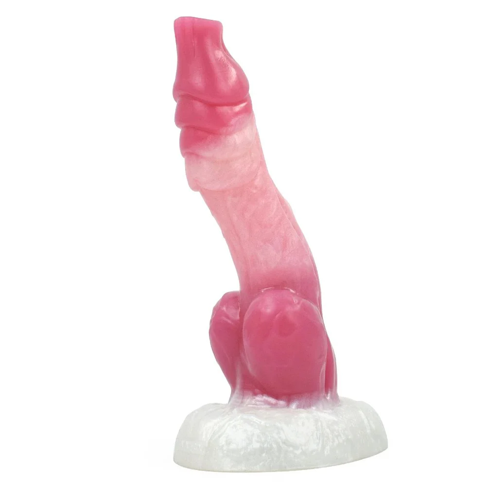 Dog Knot Suction Cup Rosy Huge Silicone Sex Toys Butt Plug Masturbation Animals Dildos Adult Products