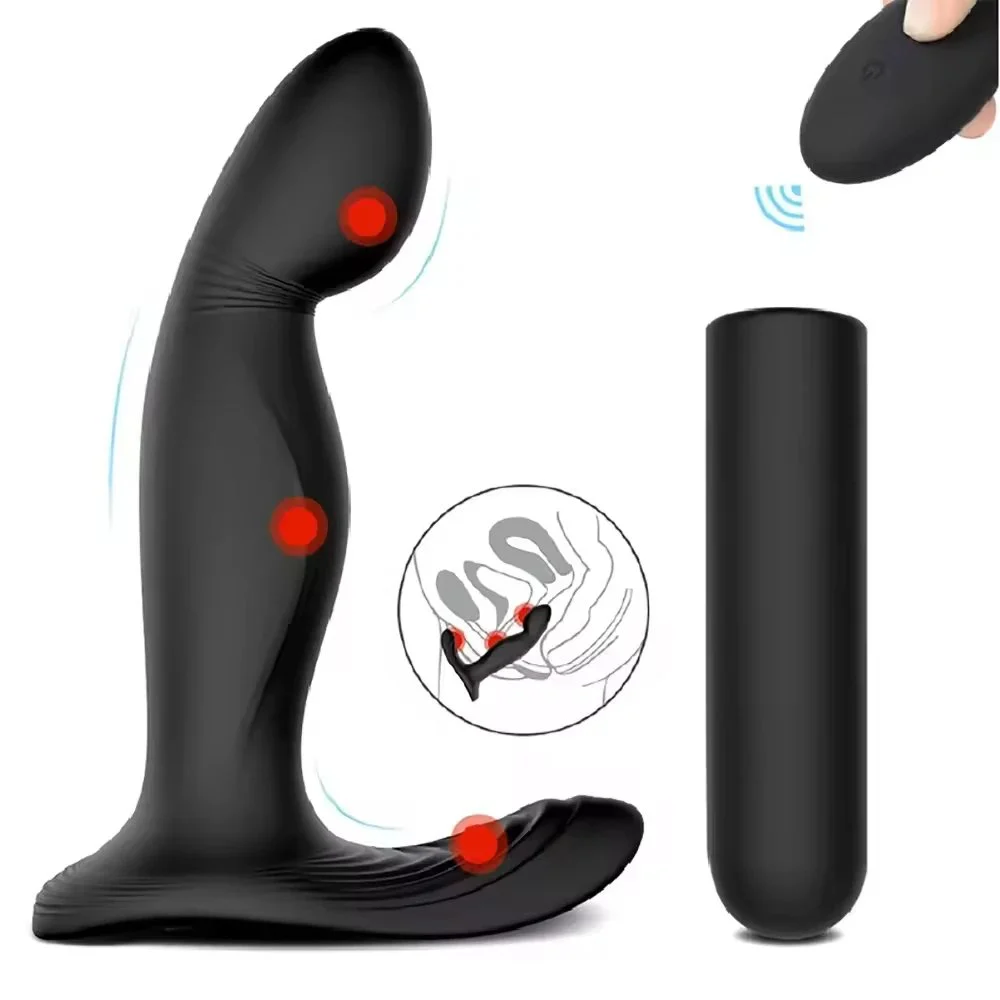 Prostate Massager Plug Vibrator Men Anus Climax Butt Anal Plugs Toy for Man Masturbator