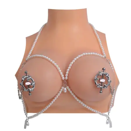 Sex Stimulator Breast Clip Cosplay Sex Play Props Flirting Toy Nipple Clamp With Metal Chain Stainless Steel Nipple Clips