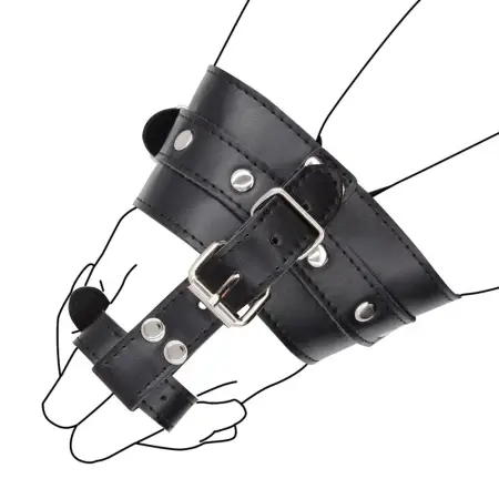 Bondage Thumb Handcuff Adult Product Thumb Binding BDSM Couple Bondage Fun Leather Other Sex Toys