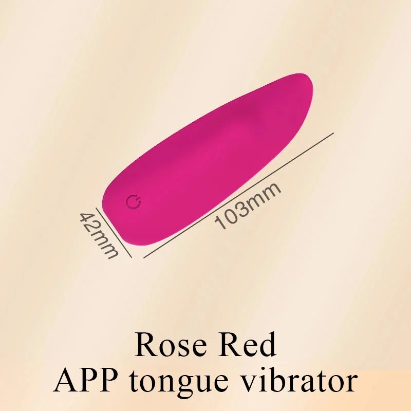 Female Clitoral Stimulator Nipple Toy Mini Tongue APP Control Tongue Shaped Women Vibrator Adult Sex Toy for Couples Beginners