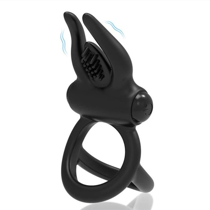 Silicone Male Masturbation Toy Vibration and Female Delayed Sperm Locking Ring for Penis Enhancement