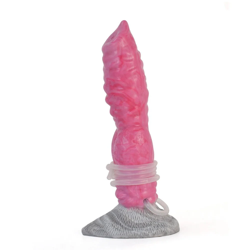 Huge Realistic Ejaculation Water Spray Dildo Animal Wolf Dog Knot Penis Squirting Dildo with Suction Cup for Women