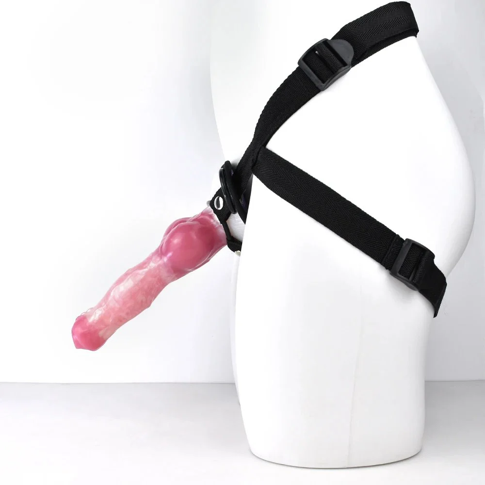 Dildo Strap on Double Dildos Bandage Mouth Realistic Penis Sex Toys for Couples With Lesbian Female Male