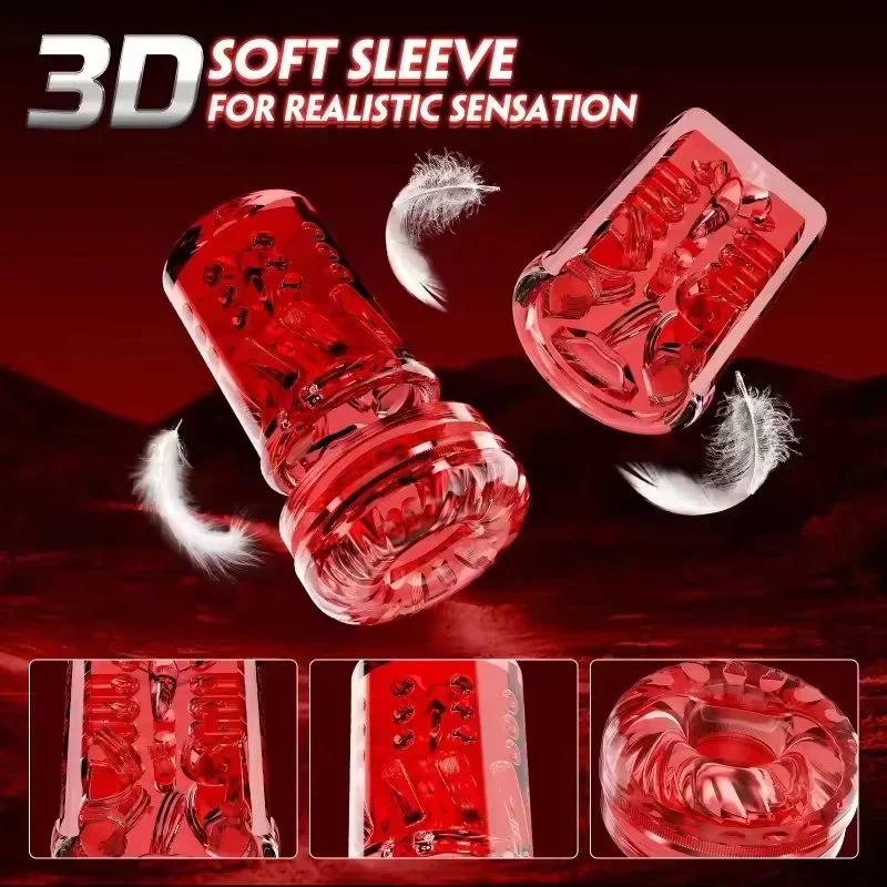 Hands Free Male Masturbator Sex Toy for Men Fleshlight with 12cm Thrusting Distance Penis Pump Male Stroker