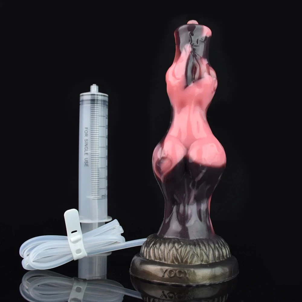 Fantasy Ejaculating Wolf Dildo Cocks with Two Big Knot Squirting Wolf Dildo Wolf Penis Ejaculating Dildo