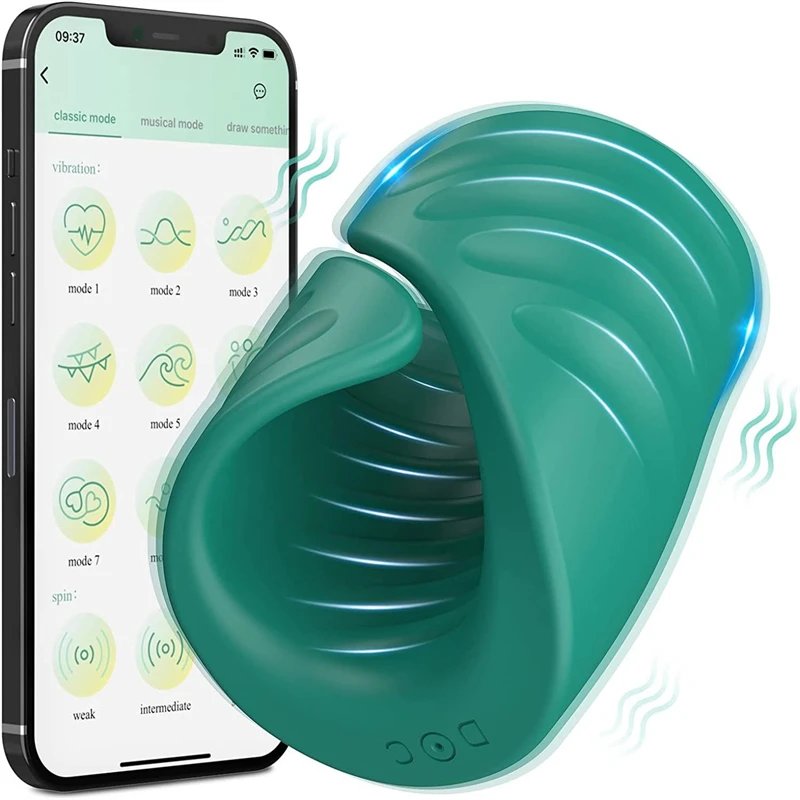 Silicone Flexible Suitable for All Sizes Cock Ring App Controlled Male Masturbation Cup Sex Toys for Man