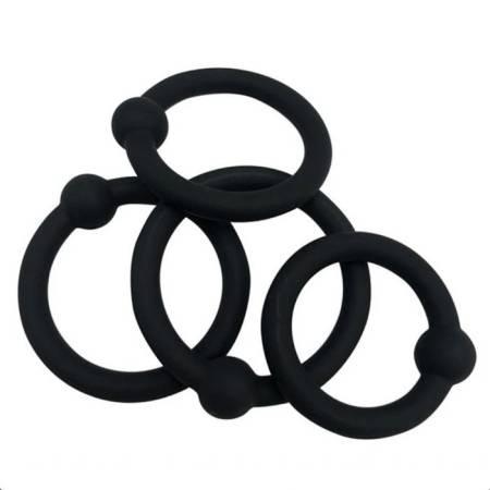 4pcs Set Silicone Cock Ring for Men Delay Ejaculation Vibrating Sex Toys with Penis Rings