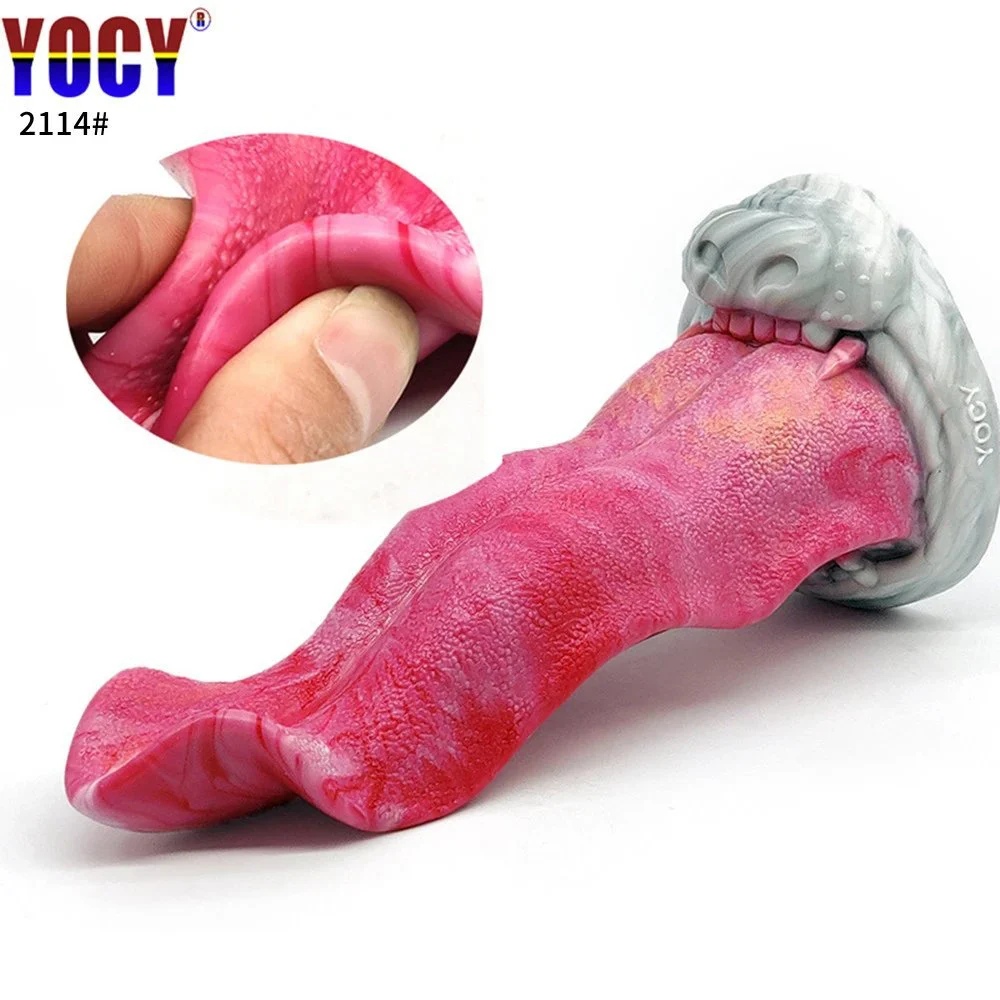 Fantasy Dildo Penis Realistic Wolf Tongue Sex Toys for Women Vagina Penis for Man