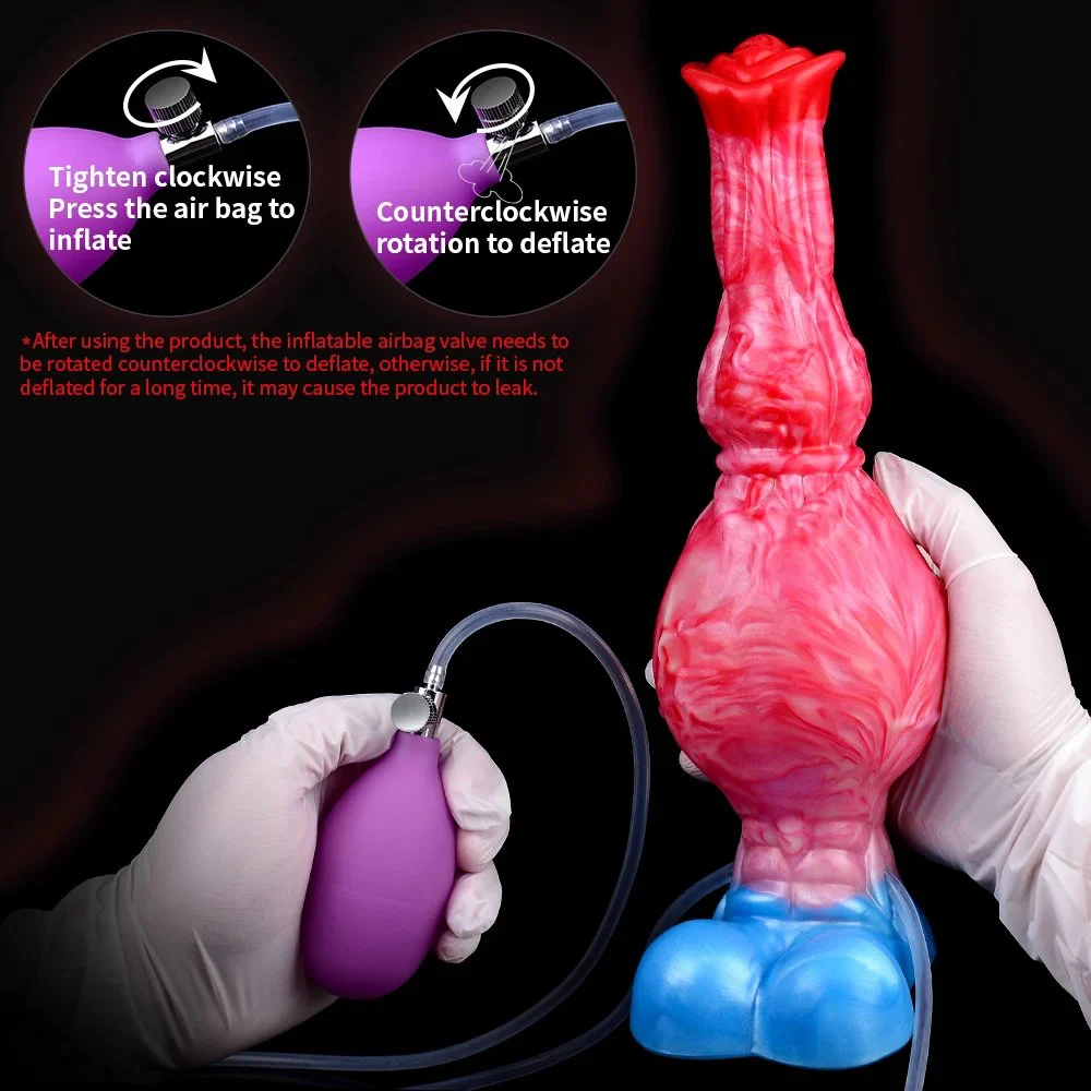 Horse Dildo Inflatable Anal Dilator with Squirting Function Ejaculation Penis Adult Sex Toys for Women Men