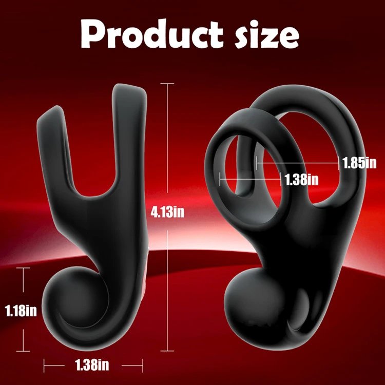 10 Frequency Male Penis Delayed Ejaculation Cock Ring Vibrator for Male Masturbation