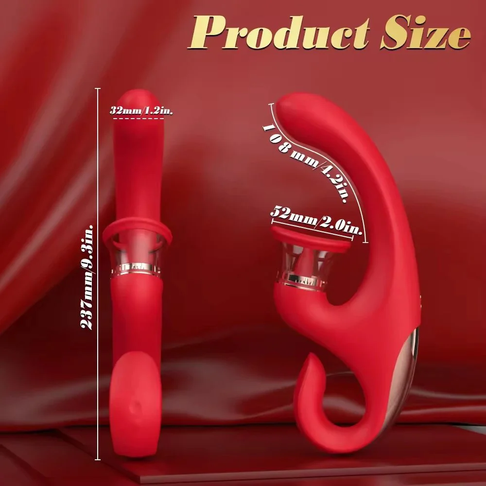 3 in One Strong Female Silicone g Spot Clitoral Tongue Licking Vibradores Para Mujer Sex Toy for Women