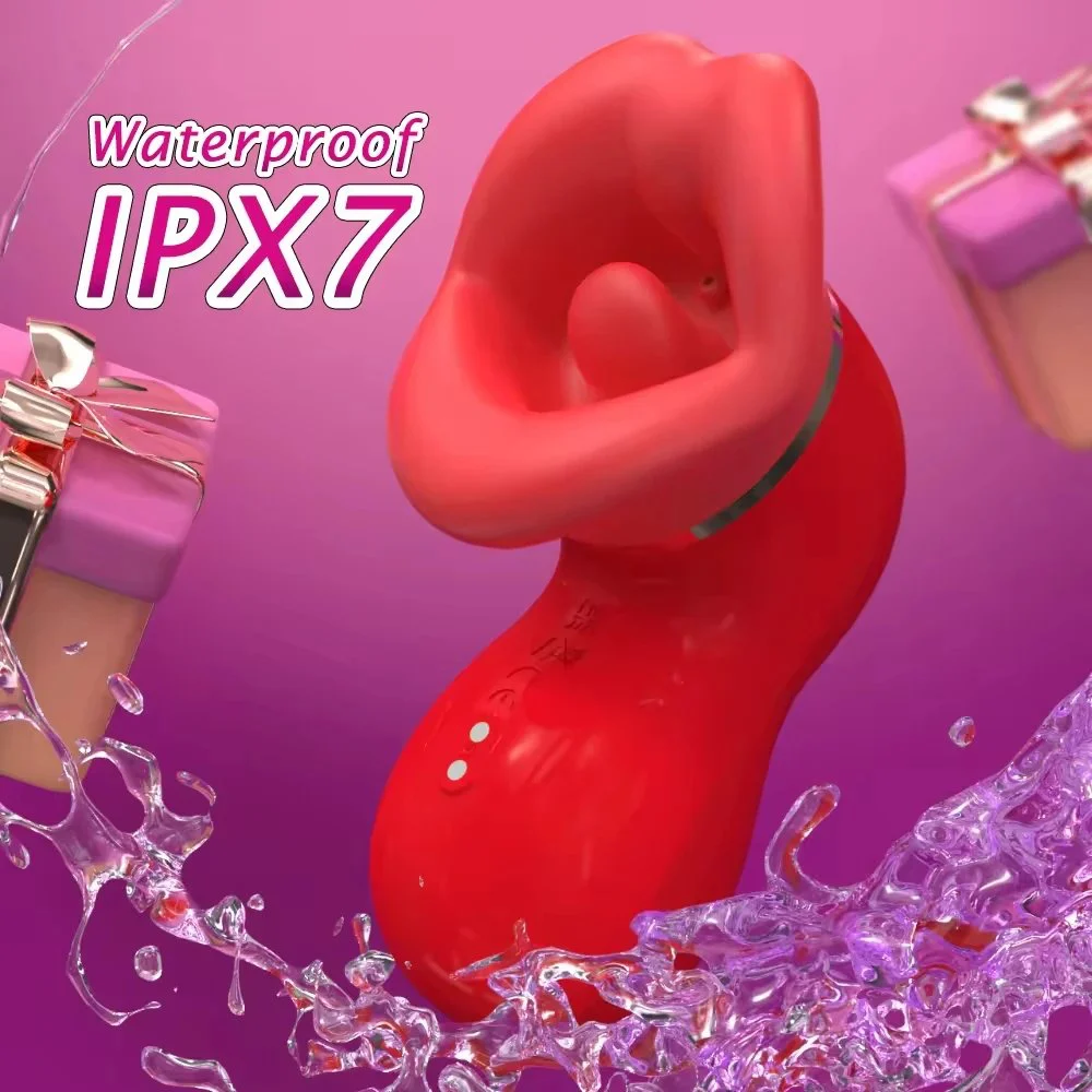 Tongue Licking Strong Sucking Vibrator 9 Frequency Clitoral Stimulator Adult Sex Toy Vibrador for Women