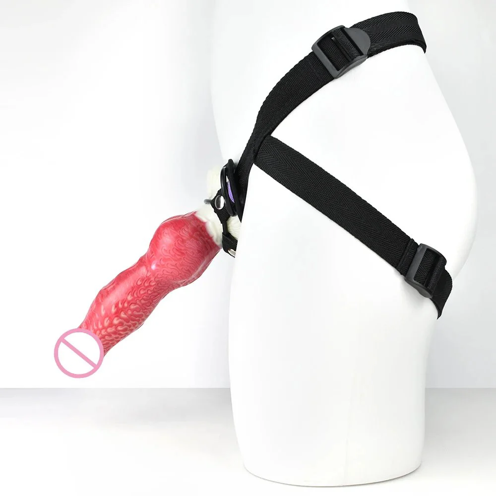 Female Lesbian Realistic Strapon Huge Dildo Wearable Penis Double Strap on Anal Dildo for Lesbian Women Sex Toys