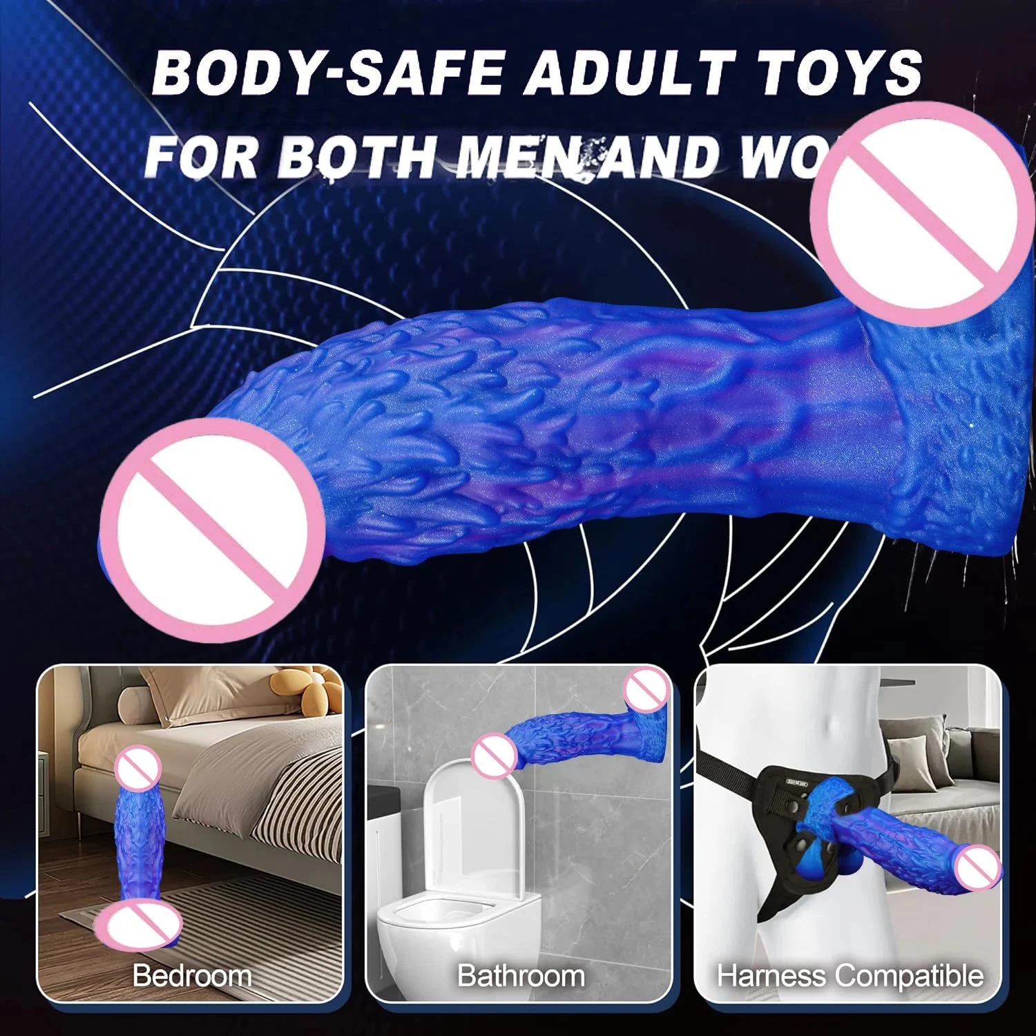 Fantasy Monster Dragon Dildo Huge Silicone Waterproof Eco-Friendly Adult Sex Toy Suction Cup