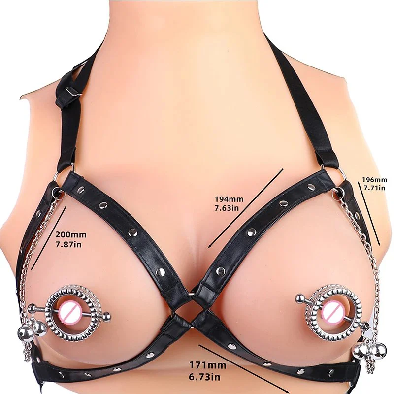 Nipple Clamp Nipple Clips for Women Non Piercing Heavy Nipple Stimulator Women Breast Sex Toys with Leather Pearl Chain