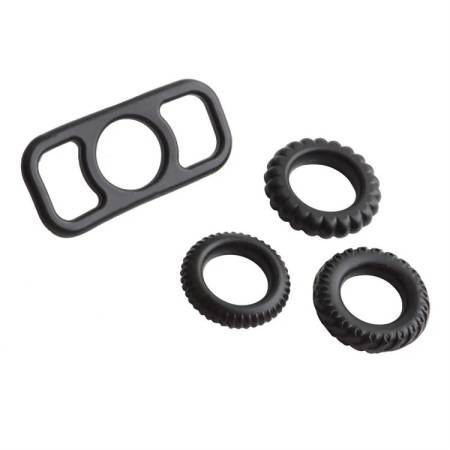 Adult Sex Toys for Men Penis Ring 3 Piece Different Size Mens Silicone Cock Ring