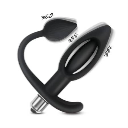 Arrival Adult Sex Toys 7 Frequency Vibrating Butt Plug for Couple Silicone Hollow Anal Plug