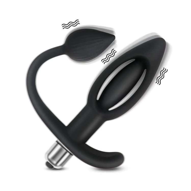 Arrival Adult Sex Toys 7 Frequency Vibrating Butt Plug for Couple Silicone Hollow Anal Plug