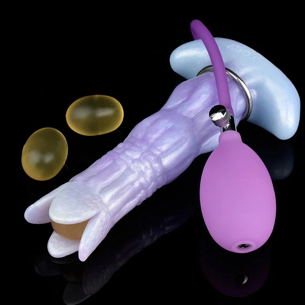 Fantasy Ovipositor Dildo with Eggs, Ovipositor Dildo with Gelatin Egg Shapes,Fantasy Alien Sex Toy for Women monster Dildo
