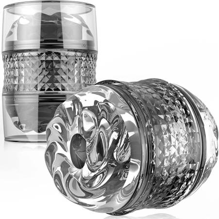 Easy Clean Premium TPE Materials Double Head Transparent Masturbation Cup Male Sex Toys