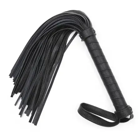 Sexual Flirt Tools Sex Whips Bondage Toy for Adults Sex Black Leather Flogger Fetish Whip