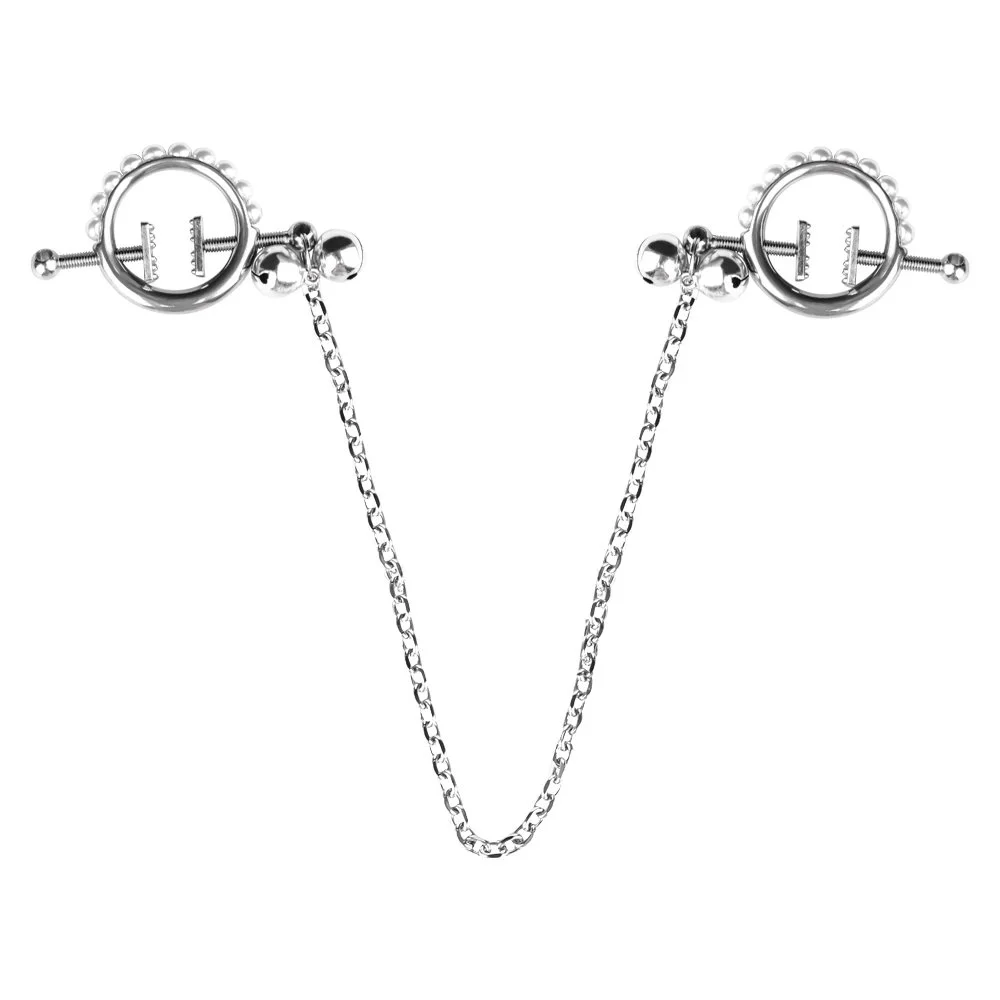 Non-Piercing Metal Simulator Nipple Clamps for Couple Non-Piercing Nipplerings Clip on Nipple Rings Decorative Clip
