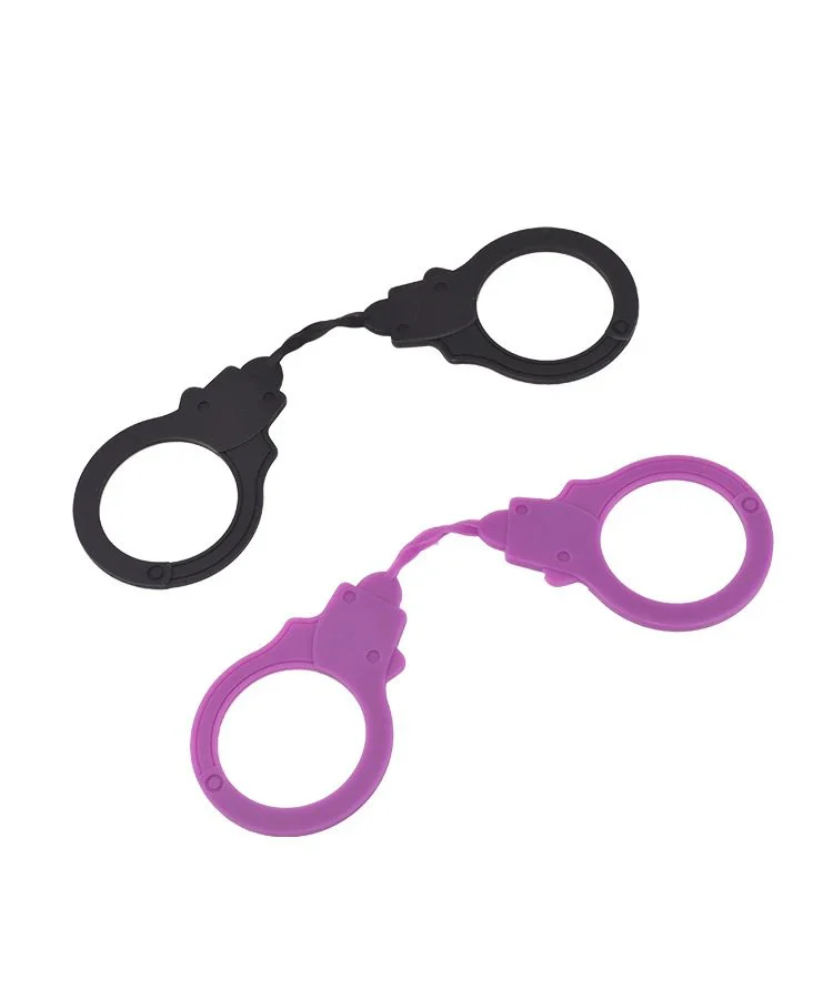 Cosplay Game Toys for Couple Bondage Gear Silicone Rubber Handcuff Sex Toy