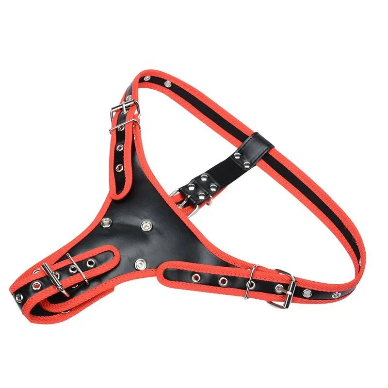 Leather Strap on Harness Dildo Pants Anal Butt Plug 3pcs Realistic Penis Lesbian Strapons