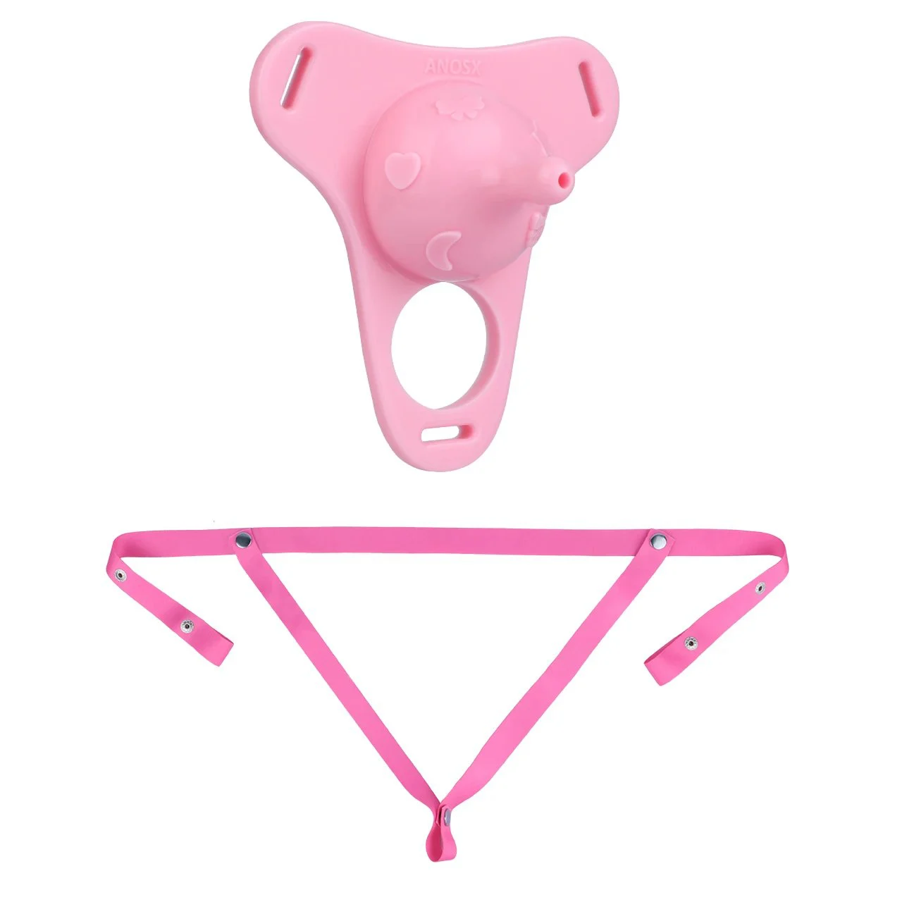 Male Penis Cage with Urination Access Design Safe Silicone Material 2-Way Wearable Male Chastity Device