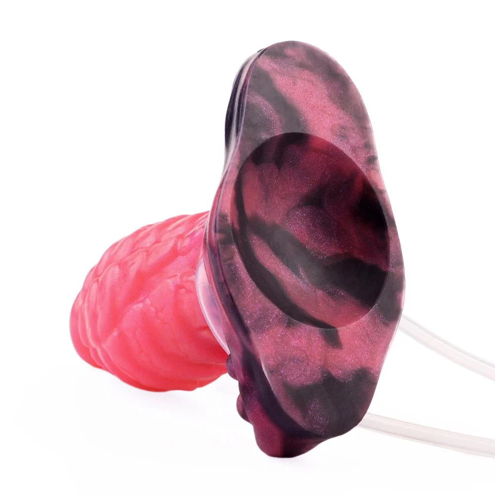 Inflatable Anal Plug with Realistic and Stimulating Sensations Adult Sex Toy with Inflatable Spray Suction Cup Penis