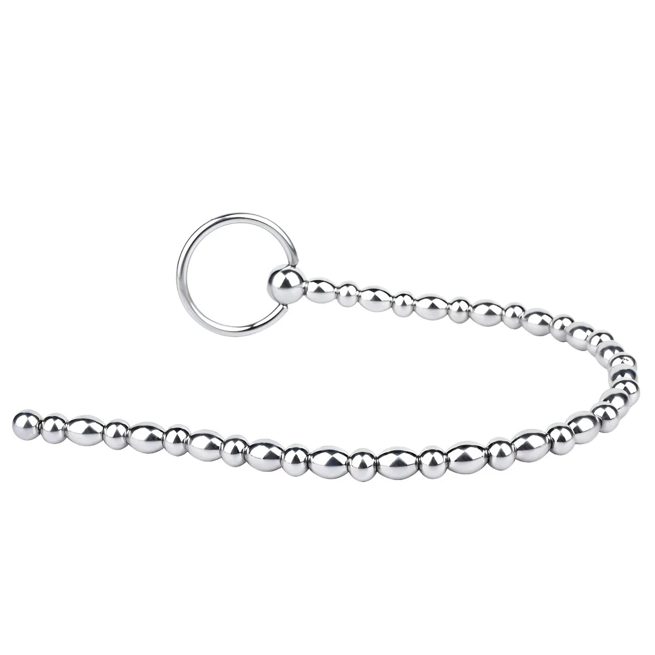 Male 33cm Penis Beads Urethral Dilator Massage Stick Stainless Steel Prostate Massager Delay Masturbation Sex Toys for Men