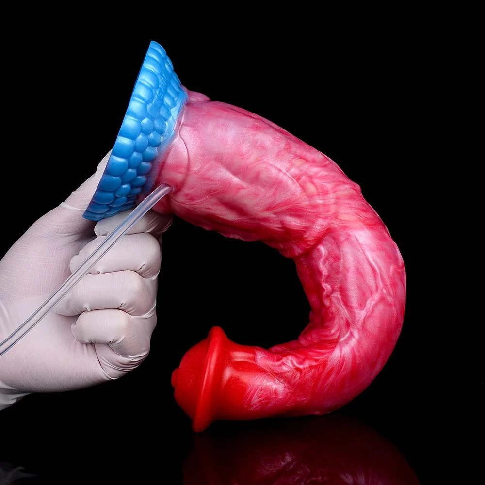 Huge Horse Ejaculation Anal Plug Dildo with Inflatable Function Animal Penis Strong Sucker Sex Toys for Men Women